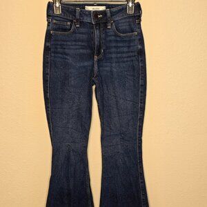 Hollister High Rise Flare Bottom Women's Denim Jeans, Size 24